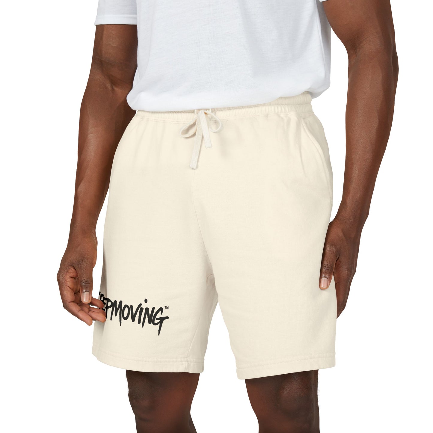 Keep Moving Fleece Sweat Shorts — Lightweight Garment-Dyed Lounge & Active Shorts