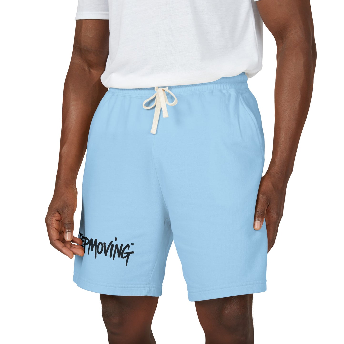 Keep Moving Fleece Sweat Shorts — Lightweight Garment-Dyed Lounge & Active Shorts
