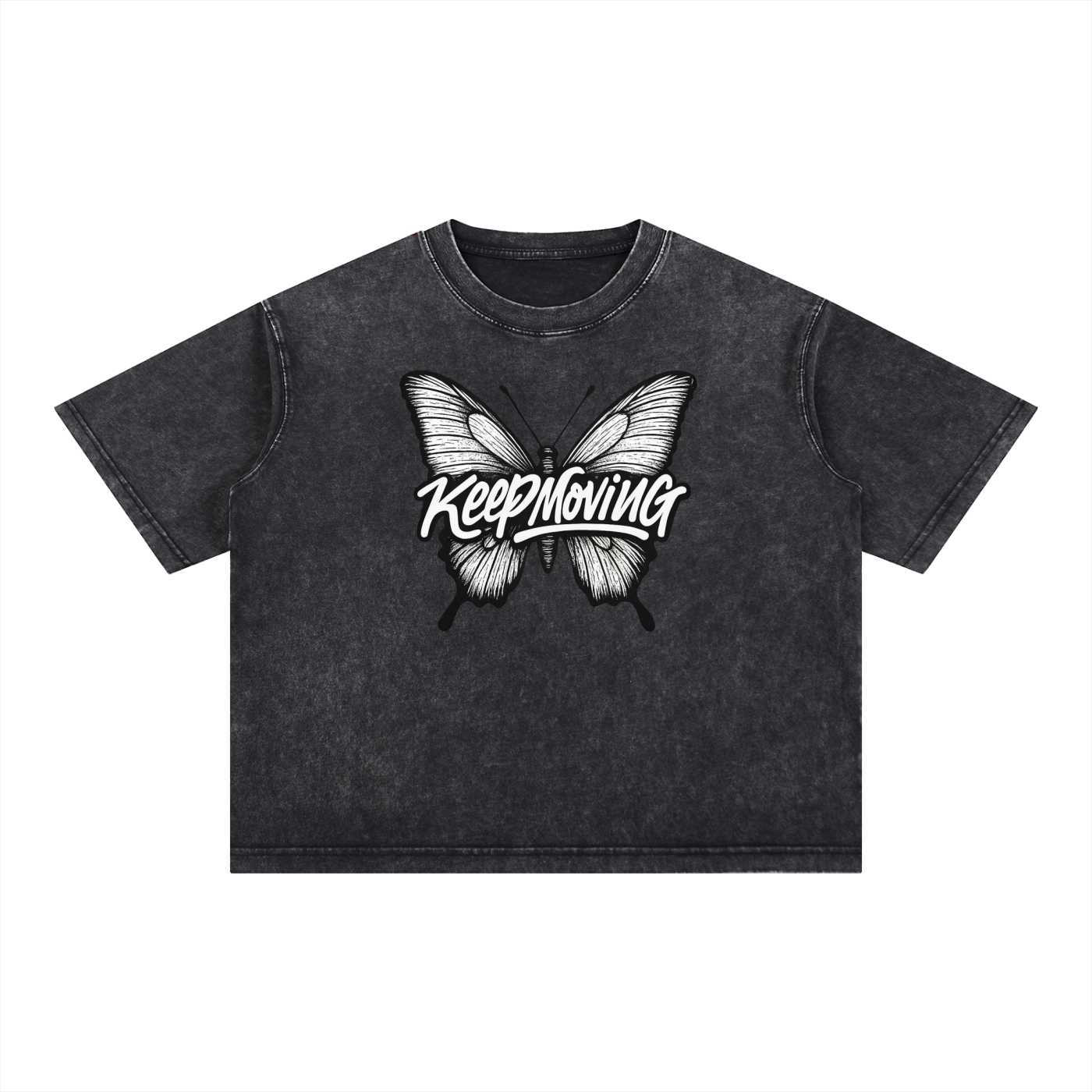 Mineral Wash Boxy Cotton T-Shirt
