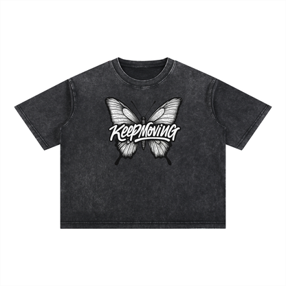 Mineral Wash Boxy Cotton T-Shirt
