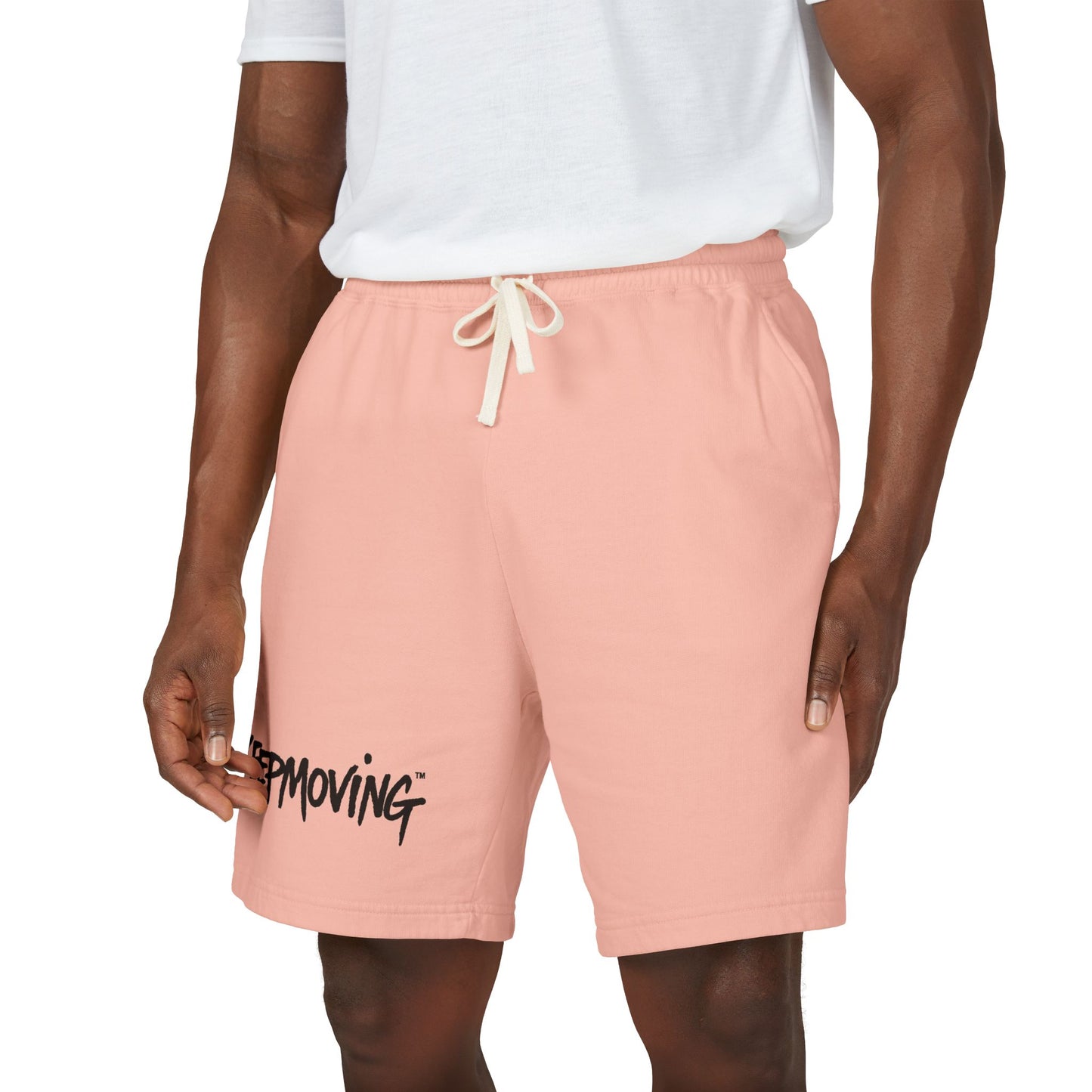 Keep Moving Fleece Sweat Shorts — Lightweight Garment-Dyed Lounge & Active Shorts