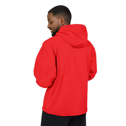Light Blue Packable Anorak Jacket — Champion Windbreaker Pullover