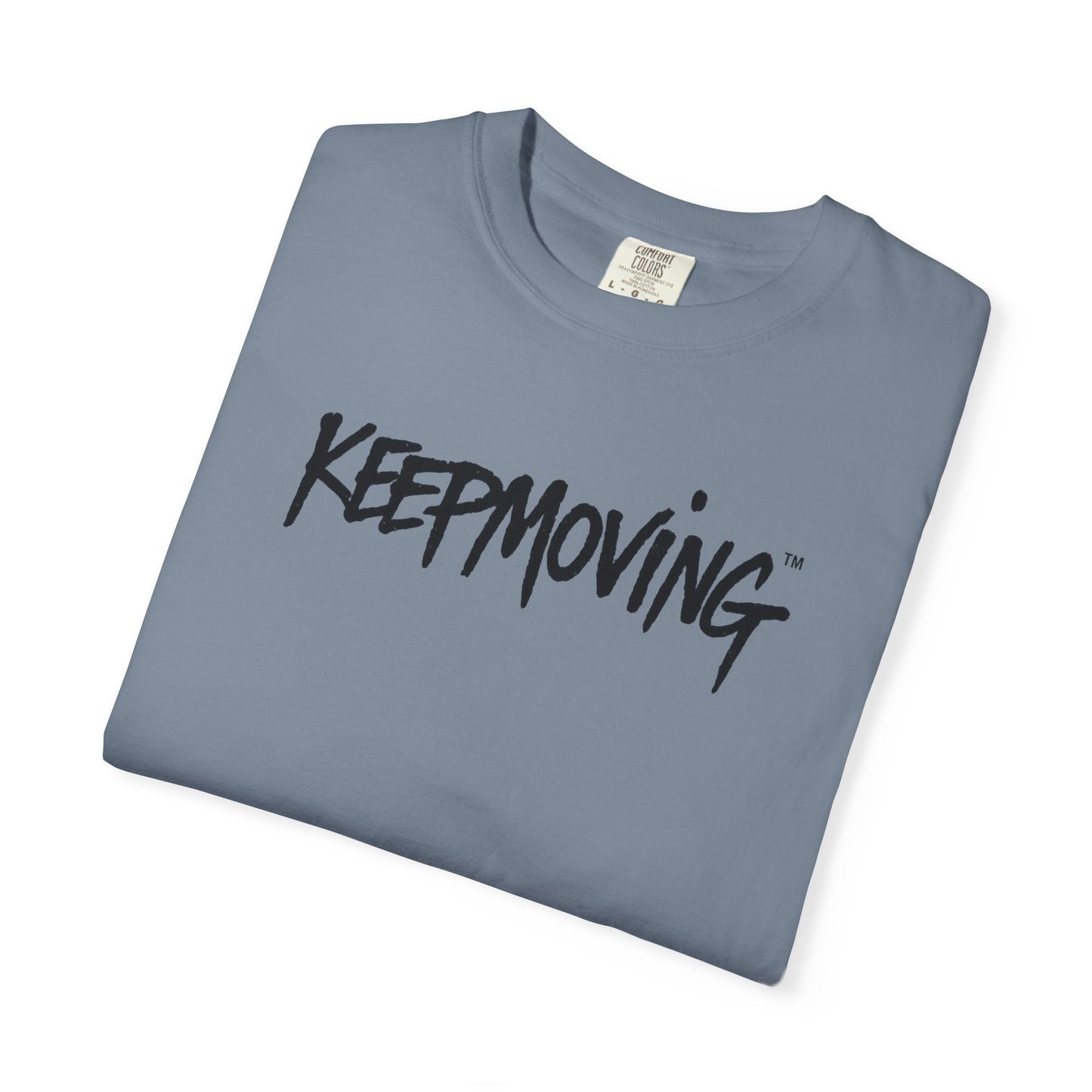 Keep Moving Graphic T-Shirt — Motivational Script Tee