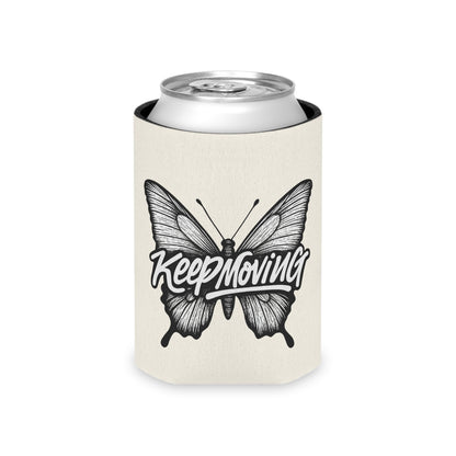 Keep Moving Butterfly Can Cooler – Insulated Beverage Koozie
